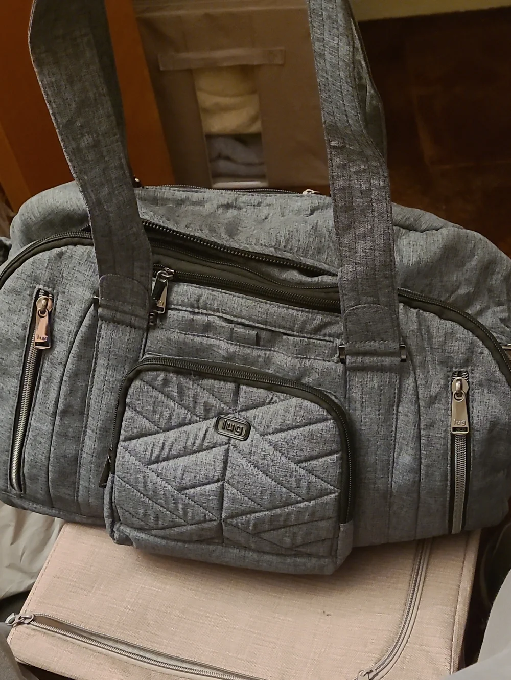 Lug Propeller Duffle Bag - Heather Gray NWT